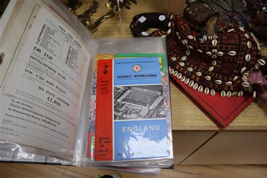 A collection of Tottenham Hotspur F.C., World Championship Jules Rimet Cup and other football programmes,